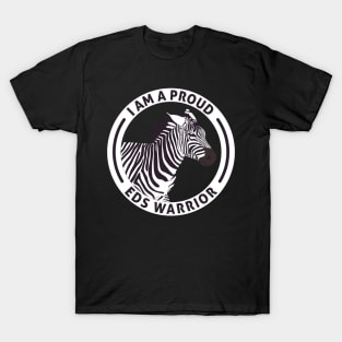 Ehlers Danlos Awareness Proud EDS Warrior Zebra T-Shirt